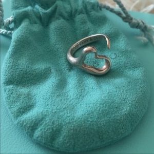Tiffany & Co. open heart ring